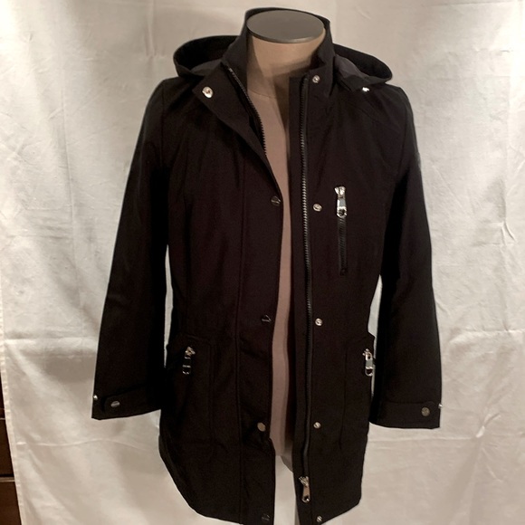 Calvin Klein Upscale Unisex black raincoat size small - Picture 2 of 7